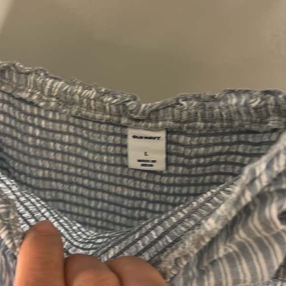 Striped Ruffle Off-Shoulder Dress - Picture 4 of 6